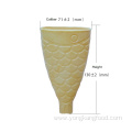 Special shape wafer cone